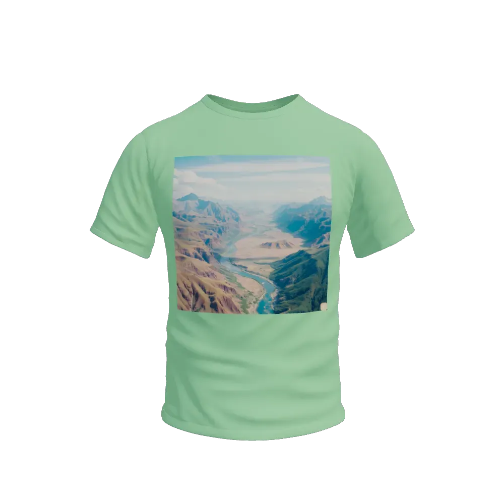 Generate an image portraying diverse geographical features, including towering mountains, winding rivers, expansive deserts, and lush valleys. The terrain to create images is varied, showcasing the Earth’s natural beauty in all its forms.