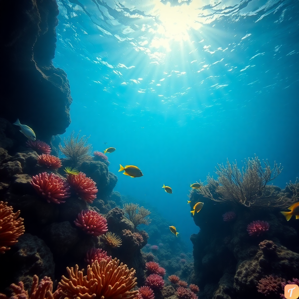 Underwater Ocean Seascape